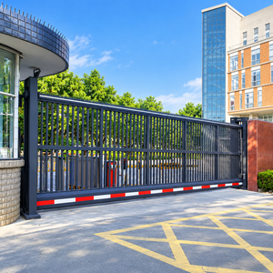 Système de portail coulissant électrique sans rail (équipé d'un moteur de 500 à 550 W ; ne nécessite pas de rail au sol), adapté aux entrées industrielles - Product Image 2