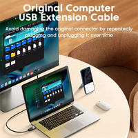 Adaptateur USB3.2 vers USB 60W à charge rapide, convertisseur de transfert de données OTG 10 Go pour téléphone, PC, connecteur USB-A mâle vers USB-A femelle
