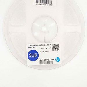 Bulk Discount RR3216 1206L1244FT 1206 3216 Resistors Chip Resistors SMD Resistors 1.24Mohm 1% 1/4W Thick Film Resistor - Product Image 1