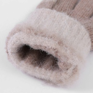 Trendy Women's Warm <strong>Gloves</strong> for Autumn Winter Wholesale Knitted Fleece-Lined <strong>Touch</strong> <strong>Screen</strong> Outdoor Anti-freeze Thickened Jacquard - Product Image 4