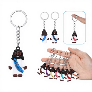 Sumind 48 figurines <span class=keywords><strong>de</strong></span> Jésus, porte-clés chrétien, poupée <span class=keywords><strong>de</strong></span> Jésus, lot religieux classique chrétien (couleur fluorescente noire) - Product Image 2