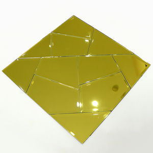 Gương bạc với nhà máy giá bán buôn Gạch Mosaic Thủy tinh vát dính kính gương Gạch Mosaic - Product Image 3