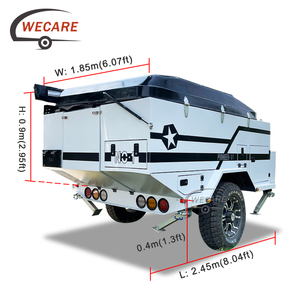 WECARE pequeña de acero inoxidable todoterreno caravana Camper remolque camping autocaravana a la venta barato - Product Image 2