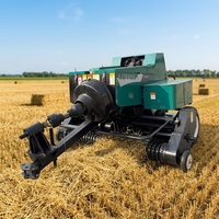Presse à balles carrées compacte pour ensilage, petite machine à ensiler le foin, tirée par tracteur, faible consommation, meilleure offre