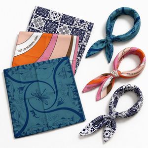 Custom Silk Bandana, Personalized Square Scarf, Head Scarf <b>for</b> Women, Fashion Neck Scarf, <b>Unique</b> <b>Gift</b> <b>for</b> <b>Her</b>, Custom Design - Product Image 1