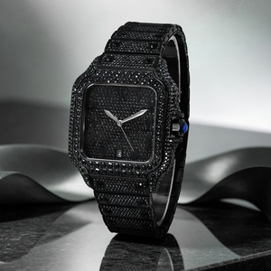 Reloj Mecánico para Hombre con Incrustaciones de Moissanita VVS1, Estilo Hip-Hop, Cuadrado, de Acero Inoxidable, Automático y de Lujo - Product Image 3