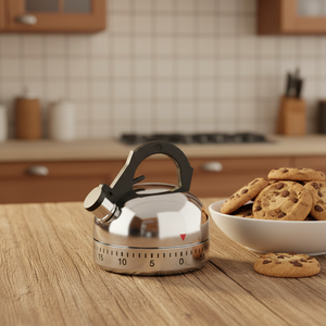 Minuteur de <span class=keywords><strong>cuisine</strong></span> en forme de carafe, minuterie mécanique de compte à rebours de 5 minutes, sans <span class=keywords><strong>bruit</strong></span>, en plastique ABS, écologique - Product Image 3