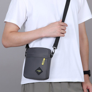 Men's Shoulder Bag 7 Inch Oxford Cloth Durable Crossbody Phone Bag Everyday Commuting Solid Color - Product Image 3