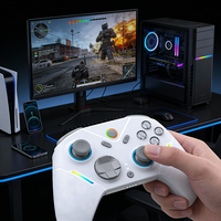 Manette de jeu Support de diffusion en continu Manette de jeu avec station de charge Jeu mobile sans fil Joystick pour PC /Switch/IOS /Android
