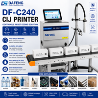 Impresora Industrial de Inyección de Tinta Continua DF-C240, Máquina de Codificación CIJ para Impresión de Fecha, Lote, Código de Barras y Código QR
