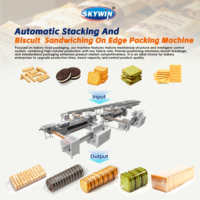Machine d'emballage Flow Pack pour biscuits fourrés sans plateau, machine d'emballage alimentaire, machine de remplissage de biscuits, machines de remplissage