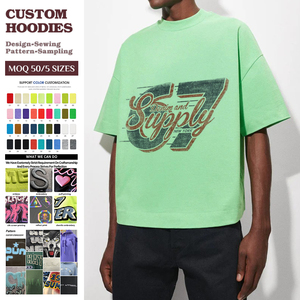 Custom logo T-shirt Manufacturer Clothing Supplier Heavy Weight Cotton Homme Tee T Shirt Custom Printed Logo for Bulk Wholesale