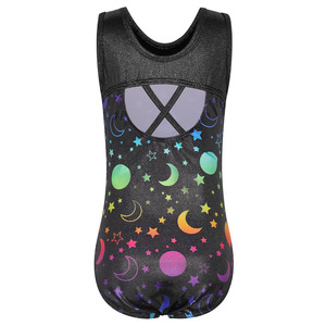 BAOHULU Không Tay Nữ Ballet Leotard 100% Polyester In Kỹ Thuật Số Thực Hành Biểu Diễn Quần Áo Sân Khấu Khiêu Vũ Mặc Trẻ Em - Product Image 3