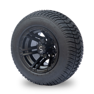Neumático SRGCTW-102 para Carro de Golf 205/50-10 de 4 Capas y Conjunto de Rueda de 10 Pulgadas en Negro Brillante y Negro Mate - Product Image 6