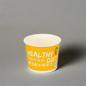 Gobelet à soupe en papier kraft jetable de haute qualité, personnalisé et imprimé, pour emporter, pour porridge, emballage en papier - Product Image 1