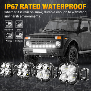 Nouveau Phare Antibrouillard LED <span class=keywords><strong>4x4</strong></span> Breveté pour Vente en Gros Usine, 21/28/34/40/47/52 Pouces, Étanche IP67, 20000LM, Lumière LED Raccordable pour Route - Product Image 4