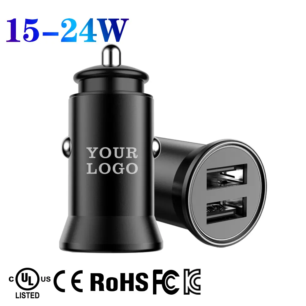 IBD Hot Sale Mobile Cell Phone Usb Dual 5.5v 24w 18w 3.1a Car Charger 1a 2.1a 3.4a 5.5a 20w 30 For Samsung Xiaomi Apple