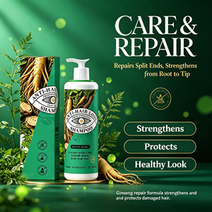 Champú y Acondicionador para el Cuidado <span class=keywords><strong>del</strong></span> Cabello con Ginseng, 98% Natural, Anticaída, 900ml, Sin Sulfatos, Siliconas ni Parabenos - Product Image 2