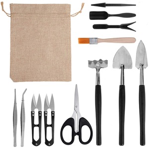 Miniature Gardening <b>Tool</b> <b>Set</b> For Succulents And Plants With Wooden Handles And Storage Bag Home Use - Product Image 3