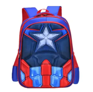슈퍼맨 3D EVA 경량 학생 배낭 허리 보호 방수 어린이 학교 가방