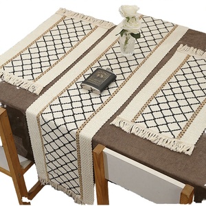 Boho Kitchen Tablecloth Colorful Geometric Pattern Baby Bridal Shower Decorations Home Dining <b>Table</b> <b>Runner</b> - Product Image 2