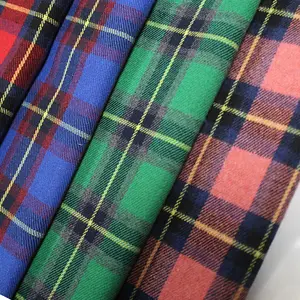 Inventory Wholesale 16s 100% Cotton Yarn Dyed Check Fabrics