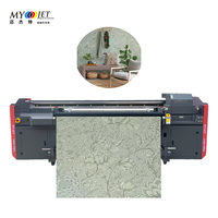 Venta directa de fábrica 1860pro UV impresora híbrida máquinas de tienda de impresión 3D impresora uv señalización para lino banner PVC papel tapiz