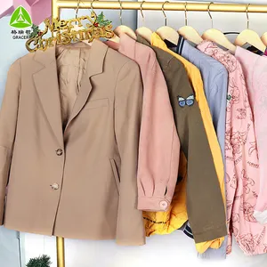 Second Hand Women Jackets Bales Taiwan Used Clothing Bales 45Kg