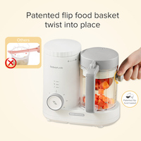 USA Entrepôt 110V Bébé Alimentaire Maker Processeur Alimentaire Mélangeur Broyeur Cuiseur À Vapeur Sain Maison Motif Imprimé