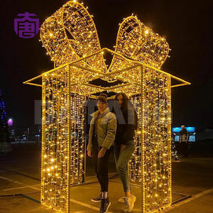 Boîte cadeau LED 3D IP65, lumières décoratives pour rue commerçante, Noël, festival, jardin et décoration de vacances en extérieur - Product Image 6