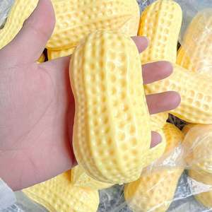 DIY Peanut TPR Inflatable Shell Components Stress Relief Empty <b>Ball</b> Decompression <b>Squeeze</b> Toy Container - Product Image 3