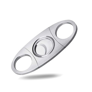 Custom Logo Custom Color Mini Kit Premium Multi-Blade <b>Cigar</b> Cutter Scissors with Luxury Style Stainless Steel Blades 9*4cm - Product Image 3