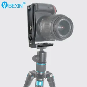 BEXIN hızlı bırakma L plaka kamera braketi tutucu kamera L plaka Nikon Canon Sony için Fujifilm kamera fotoğraf stüdyosu aksesuar