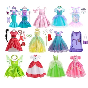 Bebek kız için 2024 zarif prenses şeftali kostümleri noel kostüm cadılar bayramı Cosplay