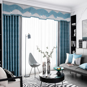 Nuove <span class=keywords><strong>Tende</strong></span> Oscuranti Moderne Europee di Lusso con Occhielli e Perline, Alta Qualità, Tessute con Tasca, per Soggiorno, 280cm, Protezione UV - Product Image 5