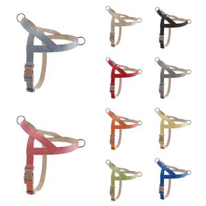 環境にやさしいヘンプペット製品プラスチックバックル付きクイックフィットドッグハーネス - Product Image 6