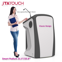Интерактивная доска Smart Multimedia E-Podium с двумя панелями 21.5"/23.8", сенсорный экран, беспроводная ручка, 7-дюймовая панель управления для конференций