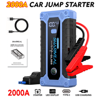 Démarreur d'urgence portable 12 V pour batterie de voiture, pour jusqu'à 10 L de diesel ou 7 L d'essence