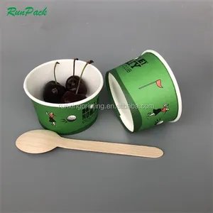 चीन में किए गए उच्च गुणवत्ता के लिए आपूर्तिकर्ता आइस क्रीम कप के साथ प्लास्टिक फ्लैट/गुंबद ढक्कन