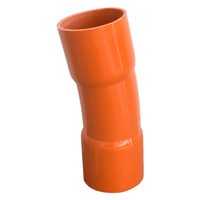 Conduit en PVC à haute résistance orange pour la protection des câbles d'éclairage des ponts et des autoroutes, conduit souterrain