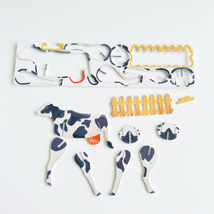 Tùy chỉnh khuyến mãi Đồ chơi giáo dục <span class=keywords><strong>buildable</strong></span> nhựa trang trại động vật giấy bọt Câu Đố <span class=keywords><strong>3D</strong></span> động vật Câu Đố các tông cho trẻ em - Product Image 5