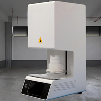 Four dentaire électrique automatique 1700C à plateforme élévatrice pour la cuisson de bridges dentaires en porcelaine