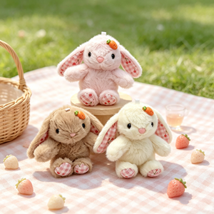 Peluche <span class=keywords><strong>Coniglio</strong></span> Orecchie Lunghe Kawaii, Morbido Pupazzo <span class=keywords><strong>Coniglio</strong></span>, Ciondolo per Borsa, Portachiavi Peluche, Regalo per Bambini - Product Image 6