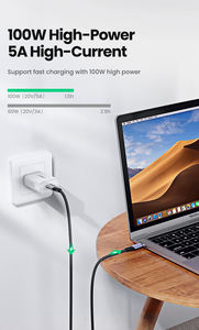 Ugreen – câble Usb C 5a vers Type C pour Macbook Pro Pd100w Usb 3.1 Gen 2 Fast Usb C pour <span class=keywords><strong>Samsung</strong></span> <span class=keywords><strong>S9</strong></span> Note 9 Quick charge 4.0 - Product Image 2