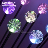 Vente en gros lampe décorative de paysage rvb imperméable insertion au sol lumières de boule led pour jardin extérieur de vacances