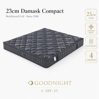 Matelas à ressorts ensachés haut de gamme écologique avec surmatelas en bambou pour chambre à coucher BS7177, fermeté personnalisable, pour hôtels, OEM ODM