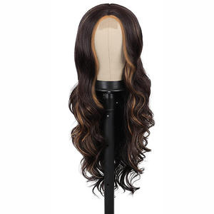 Europe et les états-unis modèles d'explosion femme Pick Dye Bangs grande vague <span class=keywords><strong>cheveux</strong></span> longs bouclés Guangzhou perruque - Product Image 2