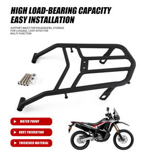 Venta Directa de Fábrica - Soporte de Portaequipajes Trasero Negro de Alta Calidad, Compatible con <span class=keywords><strong>Honda</strong></span> CRF250 <span class=keywords><strong>RALLY</strong></span> 2017-2019 2018 CRF <span class=keywords><strong>250</strong></span> 18 - Product Image 2