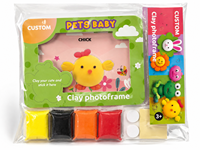 Kit de Cadres Photo en Carton DIY Éducatifs en Argile à Séchage à l'Air Pas Cher pour Écoles, Jouets de Modelage Colorés avec Logo Personnalisé