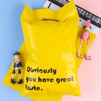 Sac d'expédition en plastique pour sac de vêtements, sacs de courrier en Poly avec poignée, Logo personnalisé